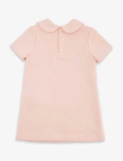 Gucci Logo-embroidered Peter-pan Collar Cotton-jersey Dress 6-36 Months 5 Gucci Logo-embroidered Peter-pan Collar Cotton-jersey Dress 6-36 Months -Kid Couture R04160274 SMOOTHPINKMIX ALT02