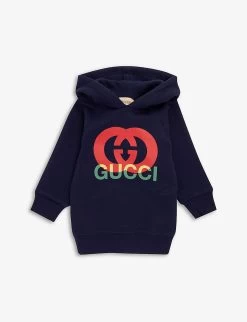 Gucci Logo-print Regular-fit Cotton Hoody 6-36 Months