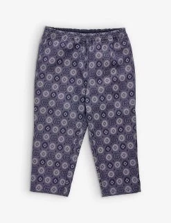 Gucci GG Geometric-print Jacquard-denim Trousers 24-36 Months