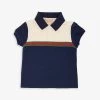Gucci Brand-panel Short-sleeve Stretch-cotton-pique Polo Shirt 6-36 Months