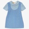 Gucci Monogram-pattern Peter-Pan Collar Stretch-woven Blend Dress