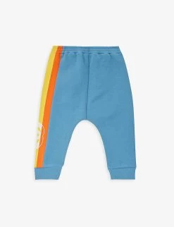 Gucci Logo-print Stripe-pattern Cotton-jersey Jogging Bottoms 6-36 Months -Kid Couture R04160287 ROYALCARROTJUICEMC ALT02