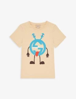 Gucci Graphic-print Short-sleeve Cotton-jersey T-shirt 4-12 Years