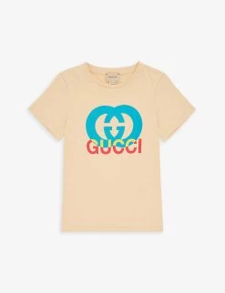 Gucci Brand-print Short-sleeve Cotton-jersey T-shirt 4-12 Years