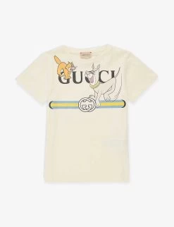 Gucci Graphic-print Short-sleeved Cotton-jersey T-shirt 6-12 Years