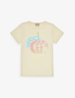 Gucci Logo-print Short-sleeve Cotton-jersey T-shirt