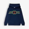 Gucci Logo-embroidered Cotton-jersey Hoody 4-12 Years