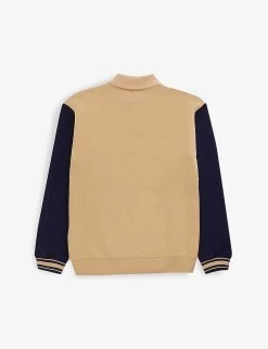 Gucci Stripe-panel Quilted Cotton-jersey Sweatshirt 6-12 Years -Kid Couture R04160320 DKNIGHTSKYBREADMIX ALT02