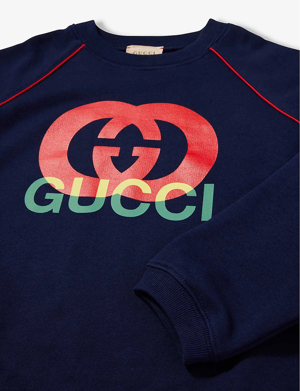 Gucci Logo-print Raglan-sleeve Cotton-jersey Sweatshirt 4-12 Years 2 Gucci Logo-print Raglan-sleeve Cotton-jersey Sweatshirt 4-12 Years - Image 2
