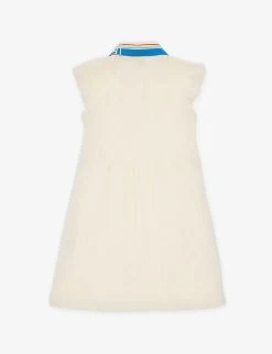 Gucci Logo-collar Jacquard-pattern Cotton-jersey Dress 5 Gucci Logo-collar Jacquard-pattern Cotton-jersey Dress -Kid Couture R04160345 WHITEMIX ALT02