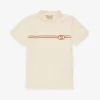 Gucci Logo-embroidered Stretch-cotton-pique Polo Shirt 4-12 Years