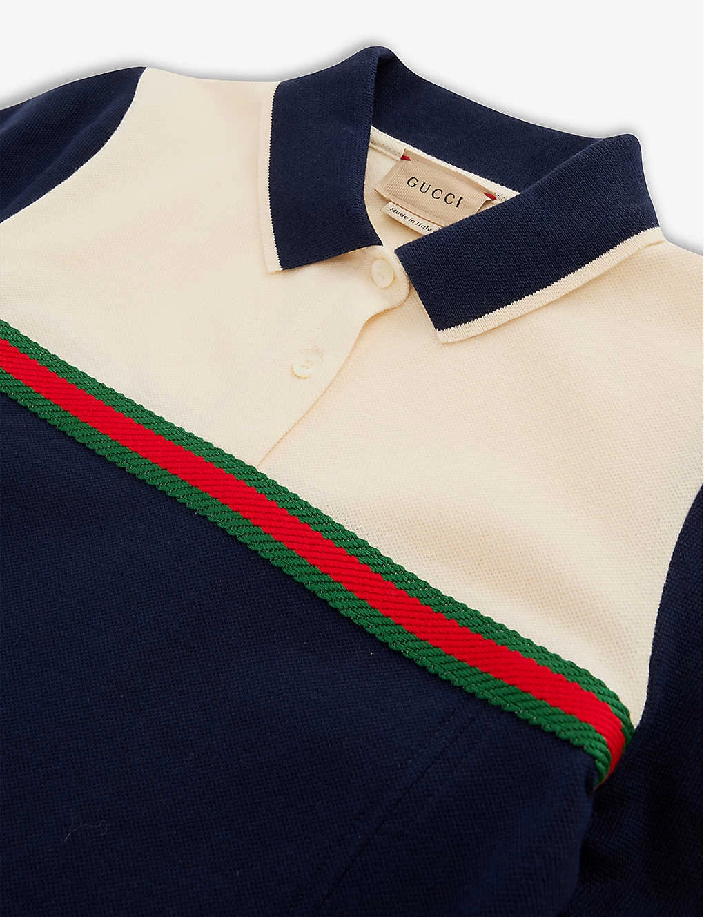 Gucci Striped Polo Stretch-cotton Dress 4-12 Years 2 Gucci Striped Polo Stretch-cotton Dress 4-12 Years - Image 2