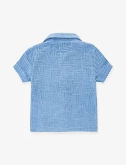 Reiss Algarve Regular-fit Cotton-blend Shirt 4-12 Years -Kid Couture R04160588 AIRFORCEBLUE ALT02