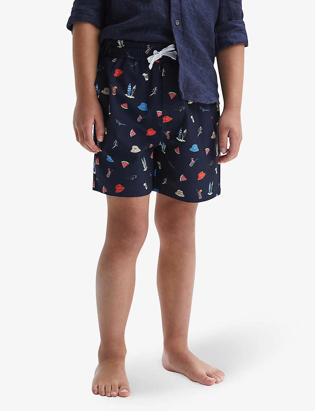 Reiss Augustus Beach-print Stretch Recycled-polyester Shorts 4-12 Years 4 Reiss Augustus Beach-print Stretch Recycled-polyester Shorts 4-12 Years - Image 4