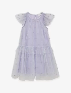 Reiss Fifi Embroidered-tulle Woven Dress 4-12 Years