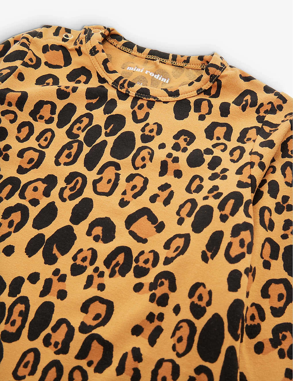 Mini Rodini Basic Leopard-print Long-sleeve Jumpsuit 1-9 Months 2 Mini Rodini Basic Leopard-print Long-sleeve Jumpsuit 1-9 Months - Image 2