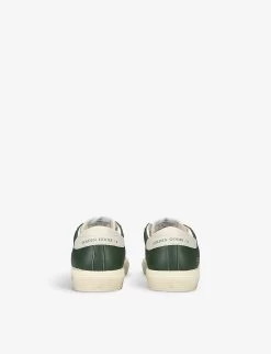 Golden Goose May Panelled Leather Low-top Trainers 6 Months-5 Years -Kid Couture R04165000 GREEN ALT03