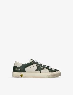 Golden Goose May Panelled Leather Low-top Trainers 6-9 Years