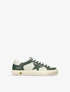 Golden Goose May Star-embellished Leather Low-top Trainers 9-10 Years