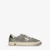 Golden Goose May Star-embellished Glitter Leather Low-top Trainers 6-9 Years