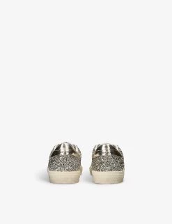 Golden Goose May Glitter Star-embellished Low-top Leather Trainers 6-9 Years -Kid Couture R04165023 GOLDCOMB ALT03