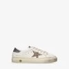 Golden Goose May Glitter Star-patch Leather Low-top Trainers