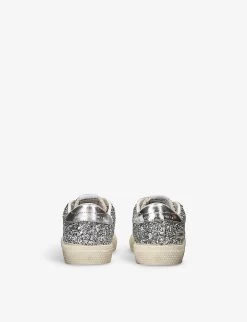 Golden Goose May Glitter Star-embellished Low-top Leather Trainers 6 Months - 5 Years -Kid Couture R04165026 SILVER ALT03