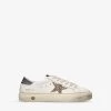 Golden Goose May Glitter Star-embellished Leather Trainers 9-10 Years