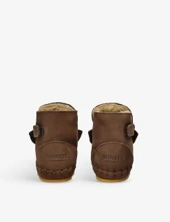 Kapi Stag Leather Boots 6-12 Months -Kid Couture R04166154 BROWN ALT03