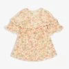 Chleo Floral-print Frill-trim Stretch-organic Cotton Dress 9 Months-3 Years