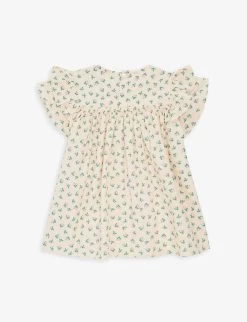 Cille Floral-print Ruffled Cotton-poplin Dress 9 Months-3 Years -Kid Couture R04166457 FLEURCOLORE ALT02