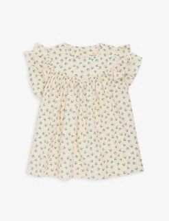 Cille Floral-print Ruffled Cotton-poplin Dress 9 Months-3 Years