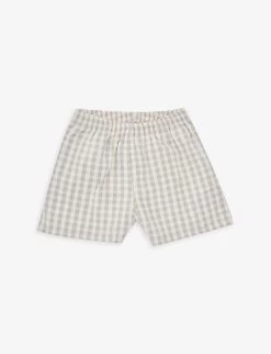 Kim Check-seersucker Organic-cotton Shorts 9 Months-3 Years
