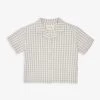 Kim Check-seersucker Organic-cotton Shirt 9 Months-3 Years