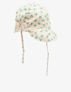 Cille Floral-print Wide-brim Cotton Bonnet 0-9 Months 5 Cille Floral-print Wide-brim Cotton Bonnet 0-9 Months -Kid Couture R04166465 FLEURCOLORE ALT02
