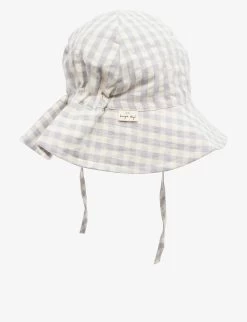 Kim Gingham-print Wide-brim Organic-cotton Bucket Hat 3 Months-4 Years -Kid Couture R04166467 SLEETCHECK ALT02