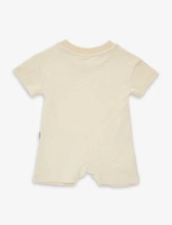 Milking It Slogan-print Organic-cotton Babygrow 3-24 Months -Kid Couture R04166832 CREAM ALT02