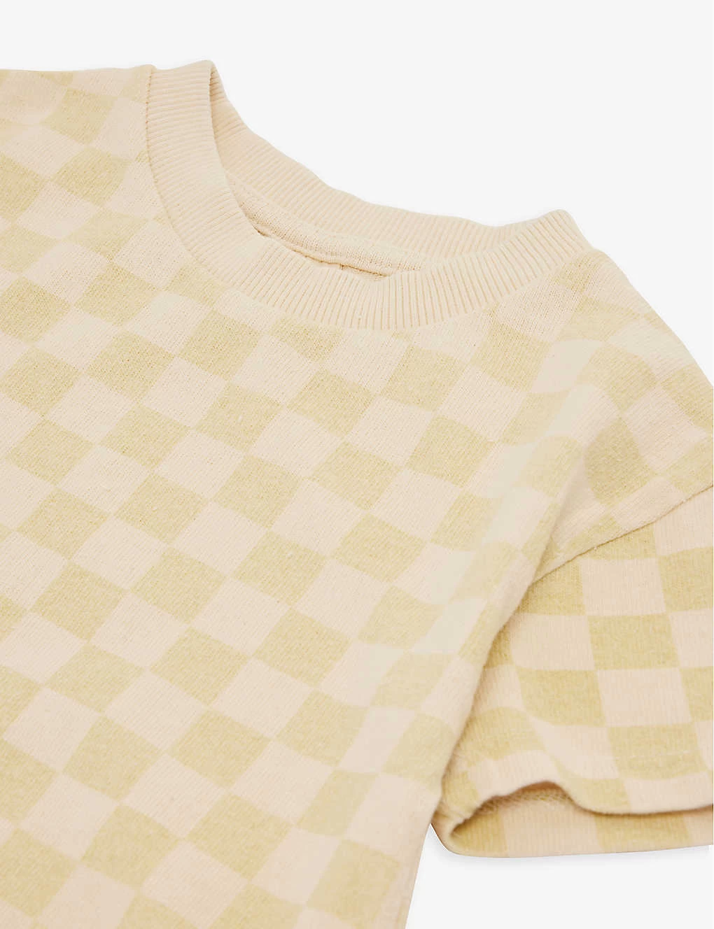 Check-print Short-sleeve Organic-cotton Romper 3-24 Months 2 Check-print Short-sleeve Organic-cotton Romper 3-24 Months - Image 2