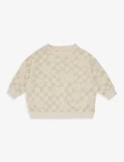 Checked Organic-cotton Sweatshirt 3 Months-4 Years