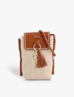 Chloé Brand-plaque Tassel-embellished Canvas Shoulder Kids' Bag