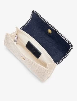 Chloé Brand-plaque Tassel-embellished Canvas Kids' Belt Bag -Kid Couture R04167153 NAVY ALT03