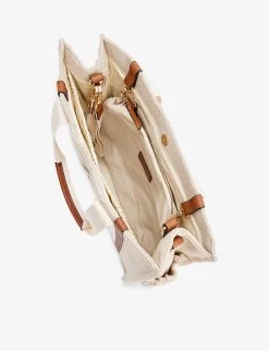 Chloé Brand-print Jute And Cotton-blend Baby Changing Bag 7 Chloé Brand-print Jute And Cotton-blend Baby Changing Bag -Kid Couture R04167155 UNIQUE ALT03