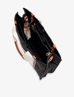 Chloé Brand-print Cotton-canvas Baby Changing Bag 7 Chloé Brand-print Cotton-canvas Baby Changing Bag -Kid Couture R04167157 BLACK ALT03