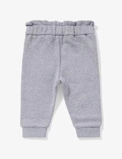 Chloé Logo-embroidered Scallop-trimmed Cotton-jersey Jogging Bottoms 6-36 Months -Kid Couture R04167165 GREYMARLMEDIUM ALT02