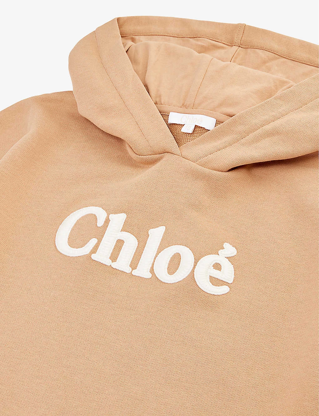 Chloé Logo-embroidered Hooded Cotton-jersey Dress 4-14 Years 2 Chloé Logo-embroidered Hooded Cotton-jersey Dress 4-14 Years - Image 2