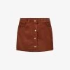 Chloé Logo-embroidered Stretch-corduroy Skirt 8-14 Years