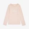 Chloé Logo-embroidered Long-sleeved Cotton-jersey T-shirt 4-14 Years