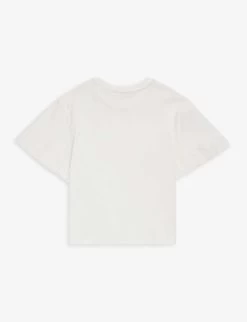 Chloé Logo-appliqué Graphic-print Cotton-jersey T-shirt 4-14 Years 5 Chloé Logo-appliqué Graphic-print Cotton-jersey T-shirt 4-14 Years -Kid Couture R04167184 OFFWHITE ALT02