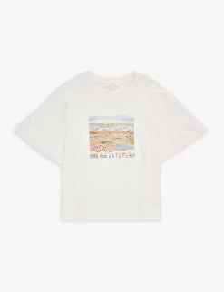 Chloé Logo-appliqué Graphic-print Cotton-jersey T-shirt 4-14 Years
