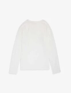 Chloé Logo-embroidered Floral-appliqué Cotton-jersey T-shirt 4-14 Years 5 Chloé Logo-embroidered Floral-appliqué Cotton-jersey T-shirt 4-14 Years -Kid Couture R04167185 OFFWHITE ALT02